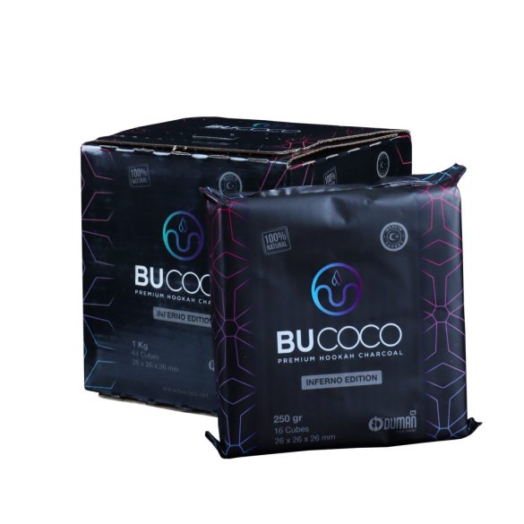 Bucoco Inferno vízipipa szén - 1 kg / 4x250g /