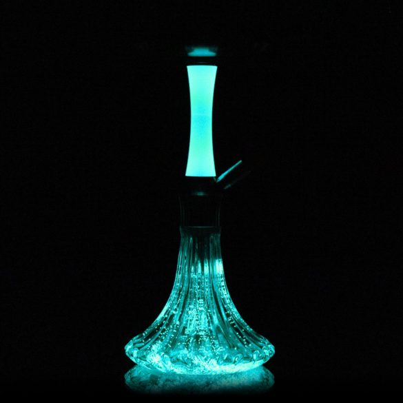 Aladin vízipipa - EPOX 360 - Glow Blue-Glass Glow Blue
